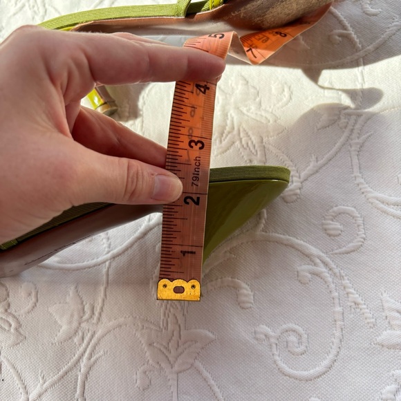 Green Claretta Leather Kitten Heel Sandals by Salvatore Ferragamo Size 9 - Picture 14 of 14